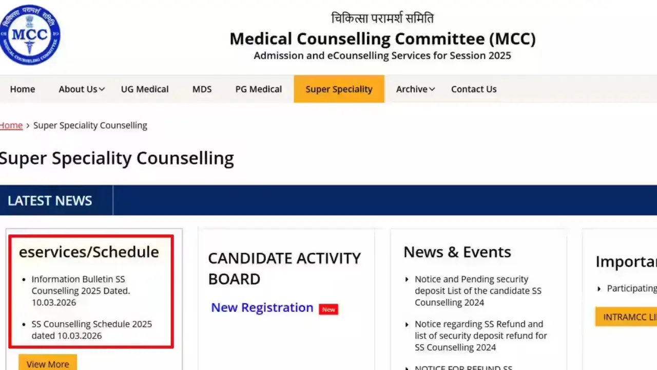 NEET SS Counselling Update 2026