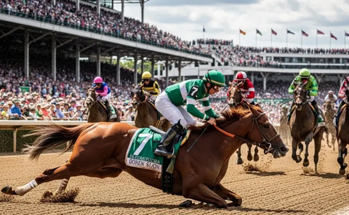 Horse Falls at Kentucky Derby