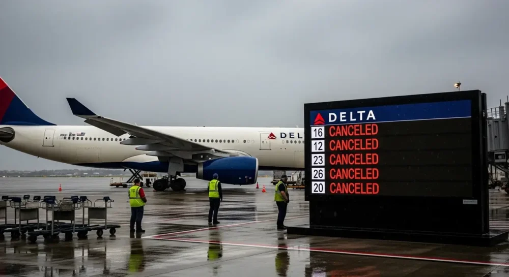 Delta Cancelling Flights