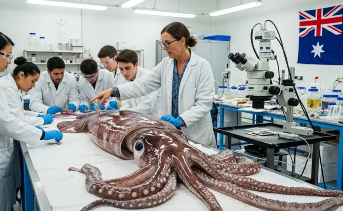 Australia Giant Squid Edna Research
