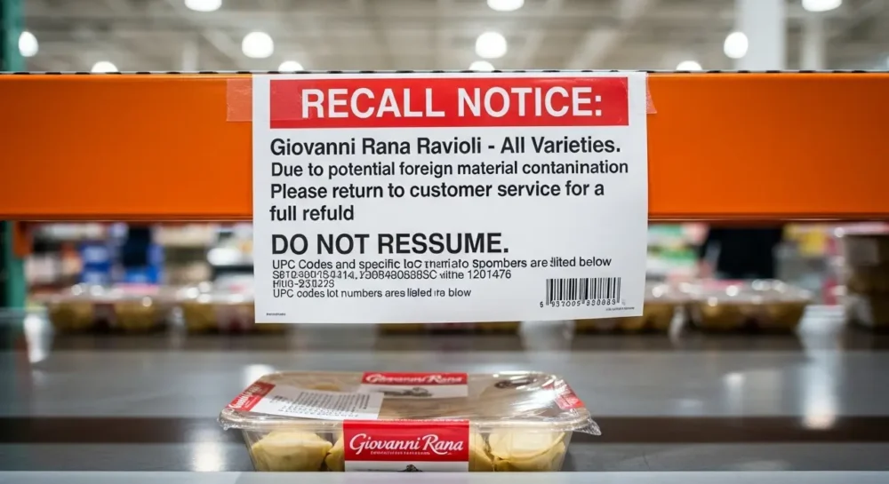 Costco Giovanni Rana Ravioli Recall