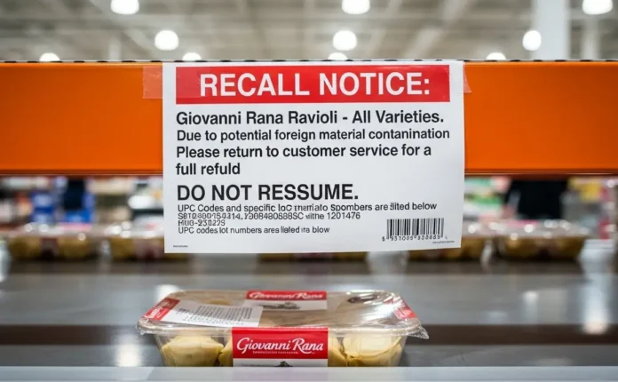 Costco Giovanni Rana Ravioli Recall