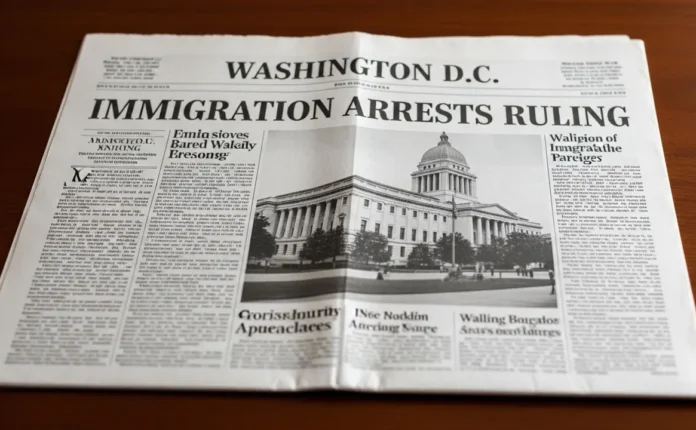 Washington DC Immigration Arrests Ruling
