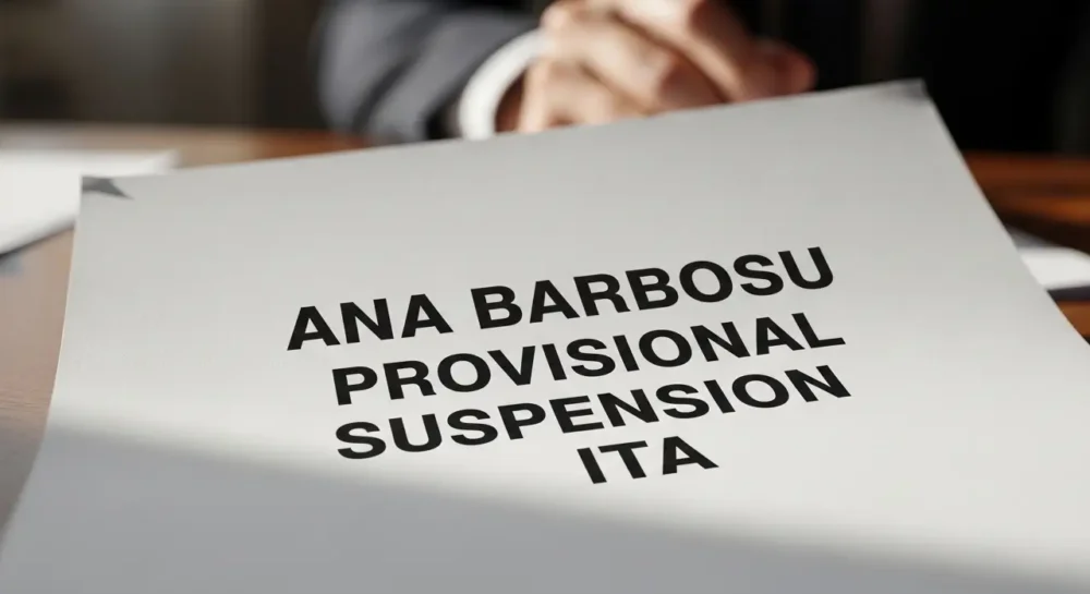 ana barbosu provisional suspension ita