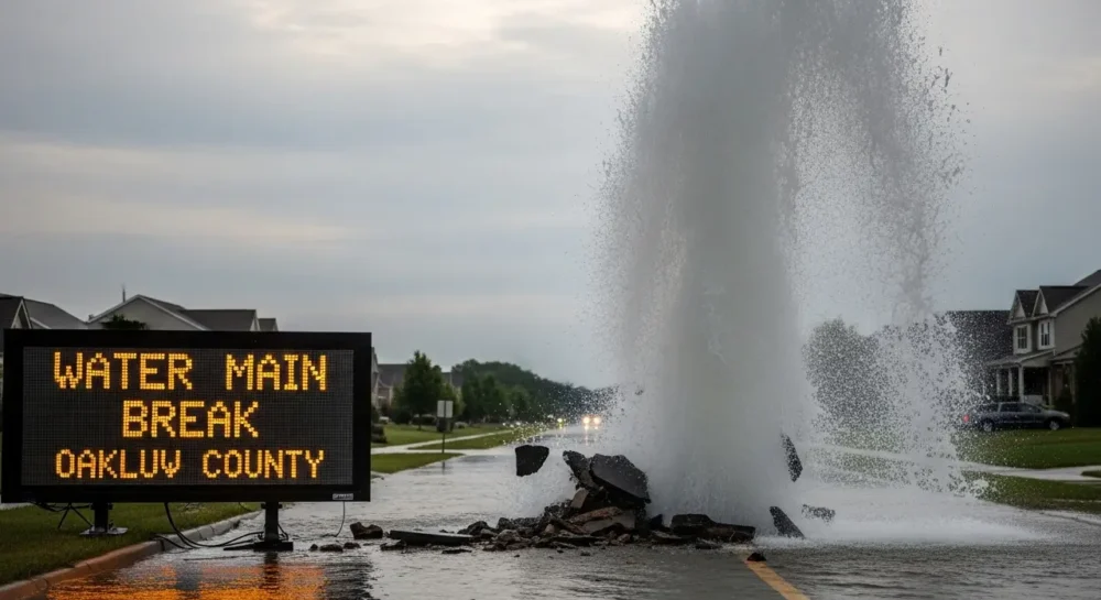 Water Main Break Oakland County