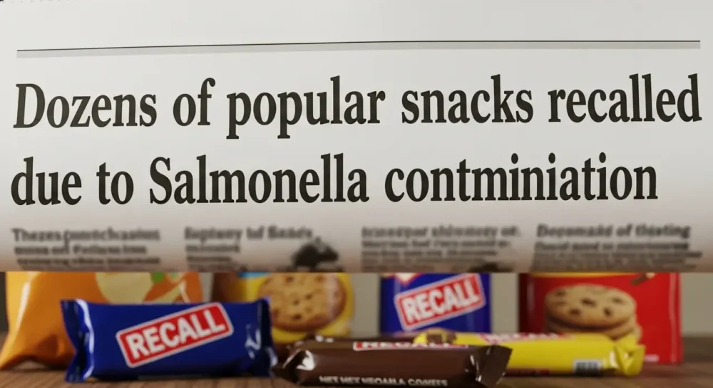 Dozens of Popular Snacks Recalled Due to Salmonella Contamination