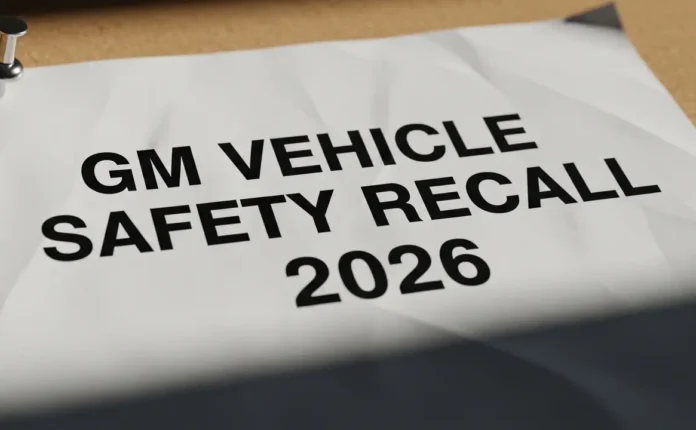 GM Vehicle Safety Recall 2026